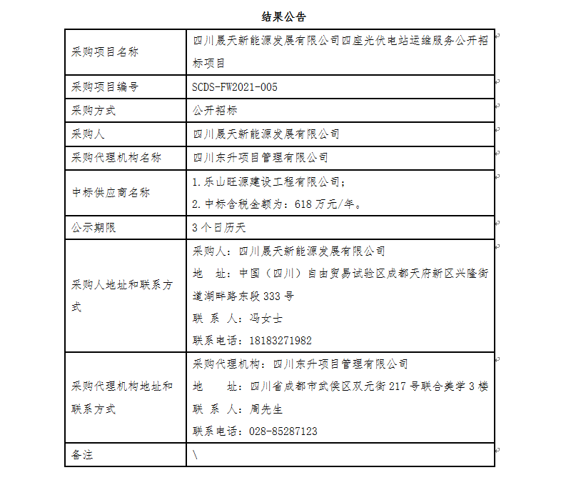 leyu乐鱼体育APP官方网站四座光伏电站运维服务公开招标项目结果公告(1).png
